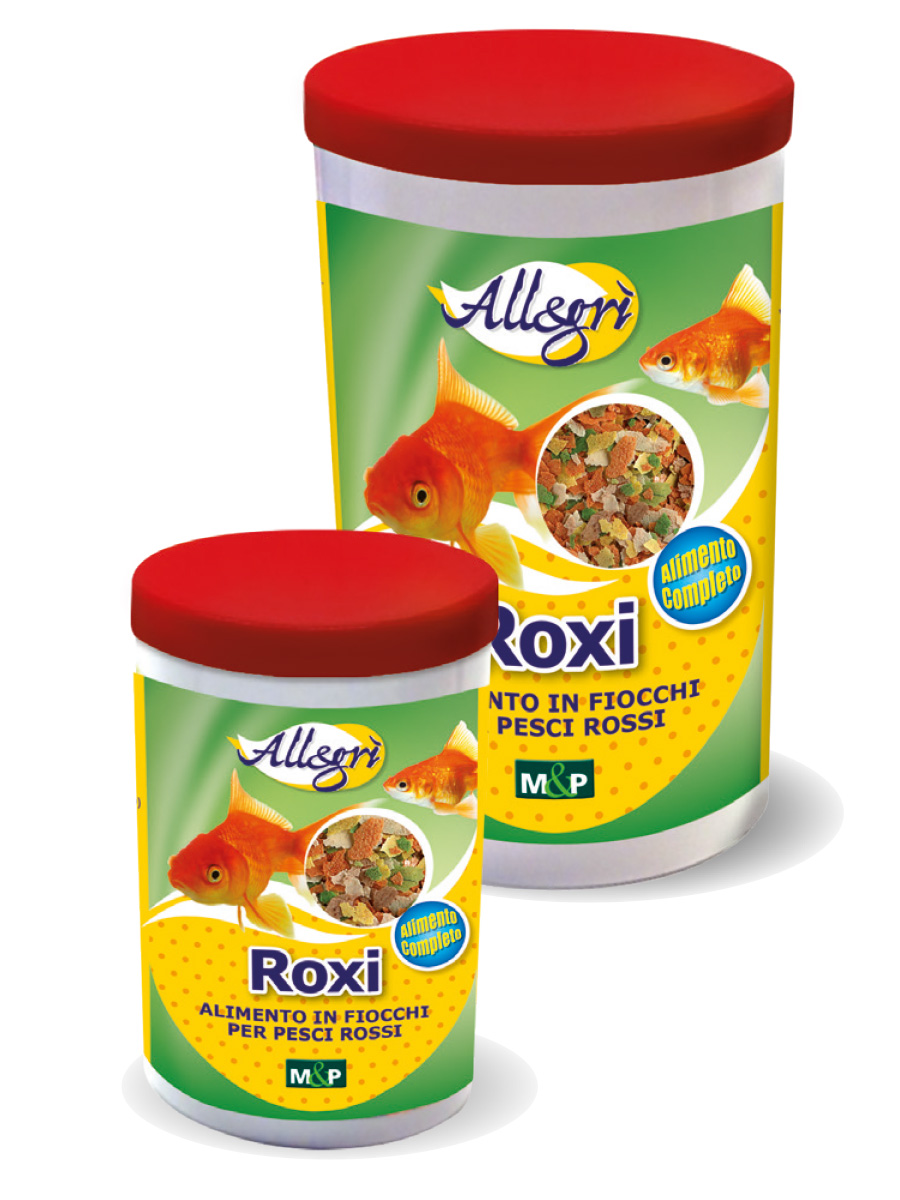 Roxi Allegrì, alimento completo per pesci rossi - Mignini
